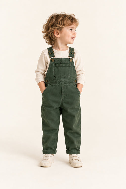 Bracken Dungarees in Forest