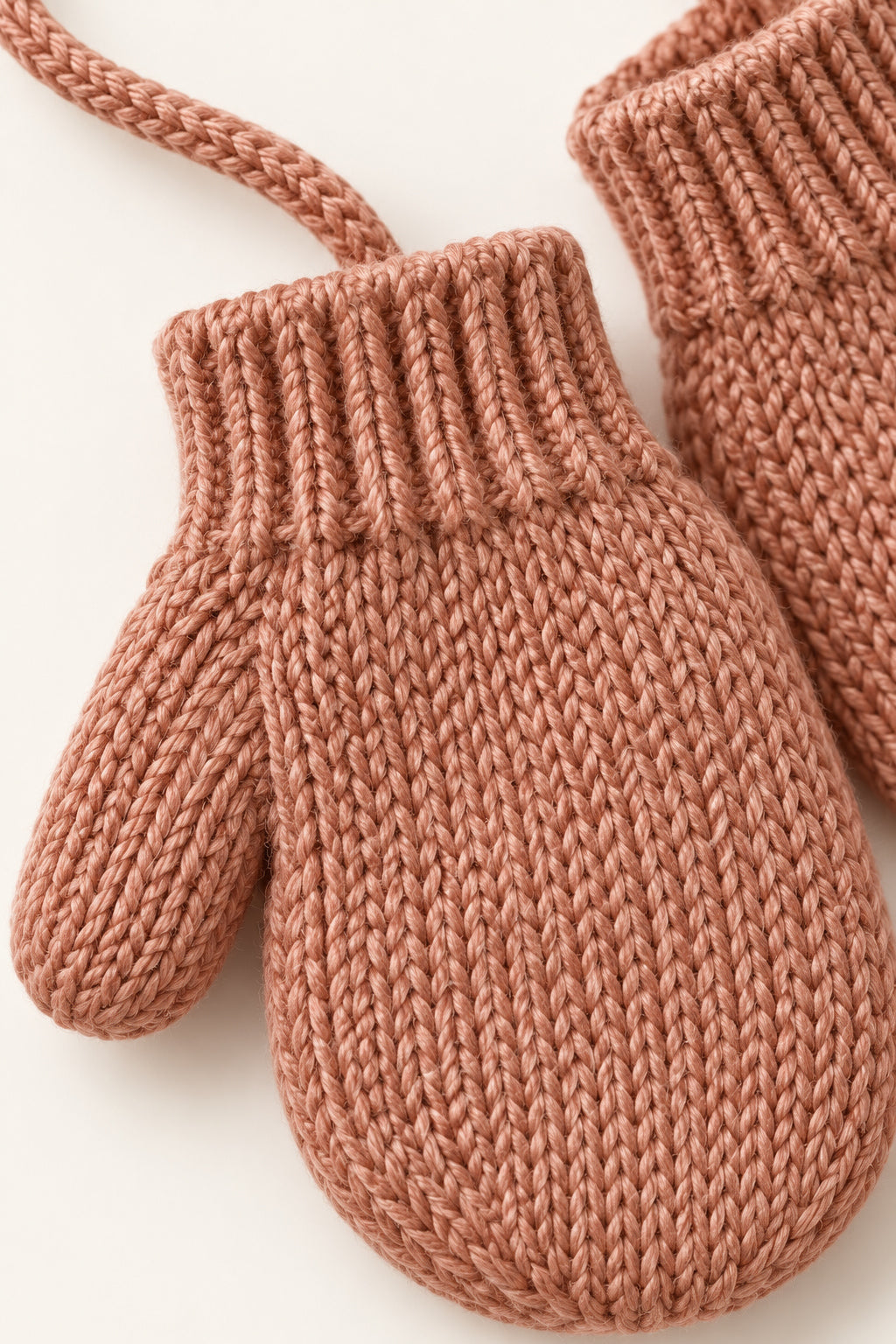 Bracken Mittens in Clay