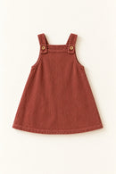 Bramble Pinafore Dress in Berry