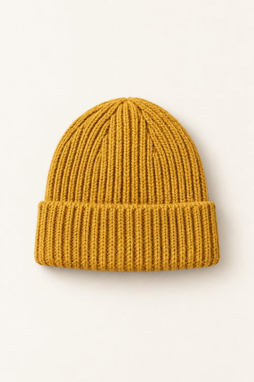 Clover Beanie in Mustard