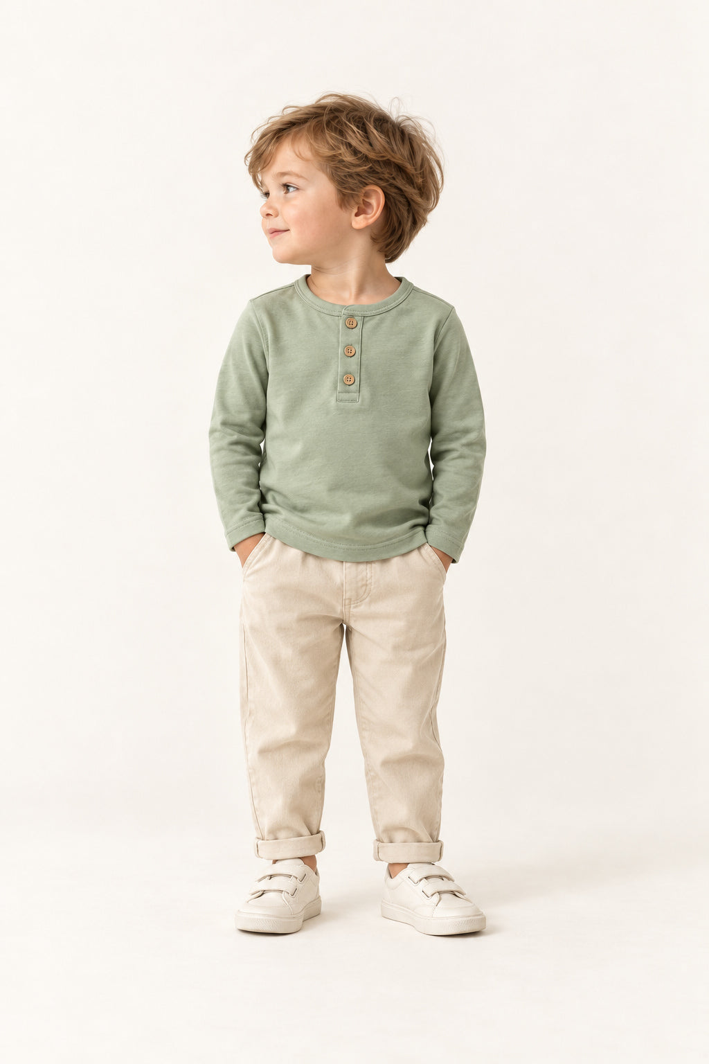 Clover Henley in Sage