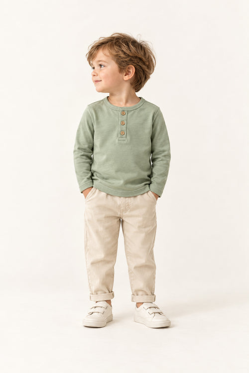 Clover Henley in Sage