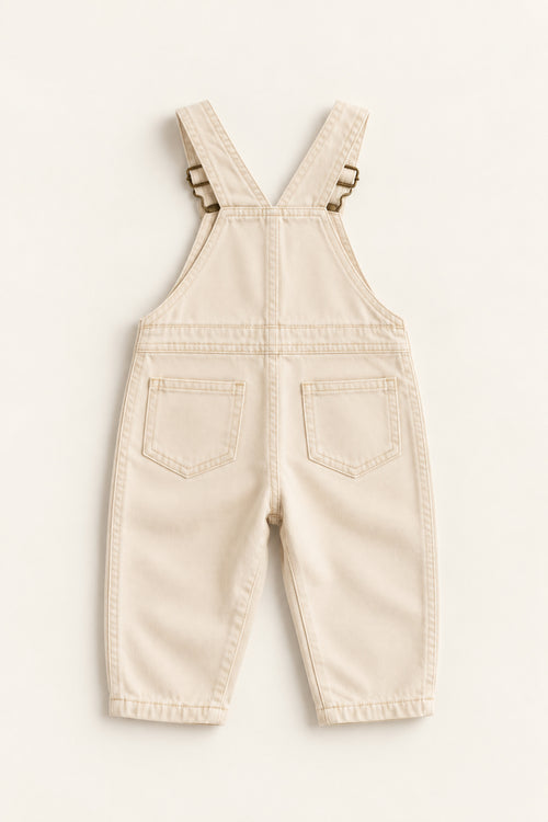 Fern Dungarees in Cream
