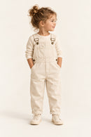 Fern Dungarees in Cream