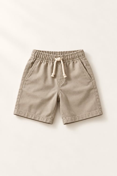 Fieldtrip Pull-on Shorts in Pebble