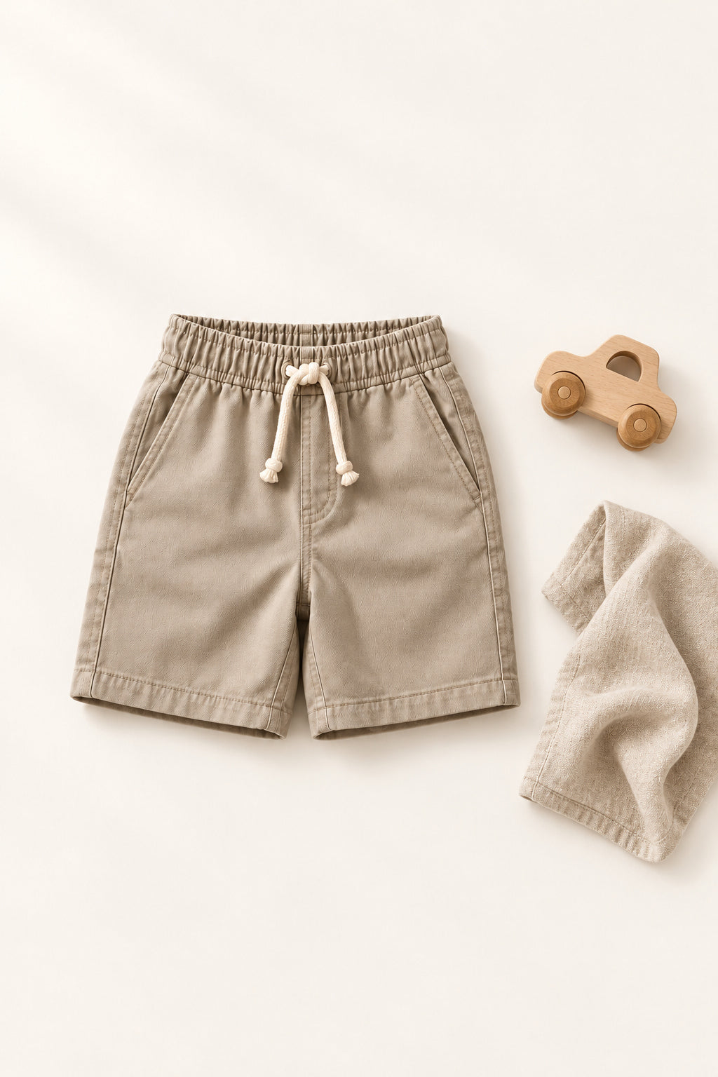 Fieldtrip Pull-on Shorts in Pebble