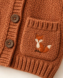Fox Tale Cardigan in Rust