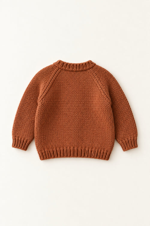 Fox Tale Cardigan in Rust