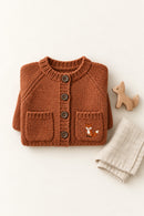 Fox Tale Cardigan in Rust