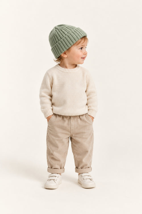 Heron Beanie in Sage