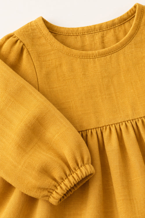 Juniper Dress in Mustard