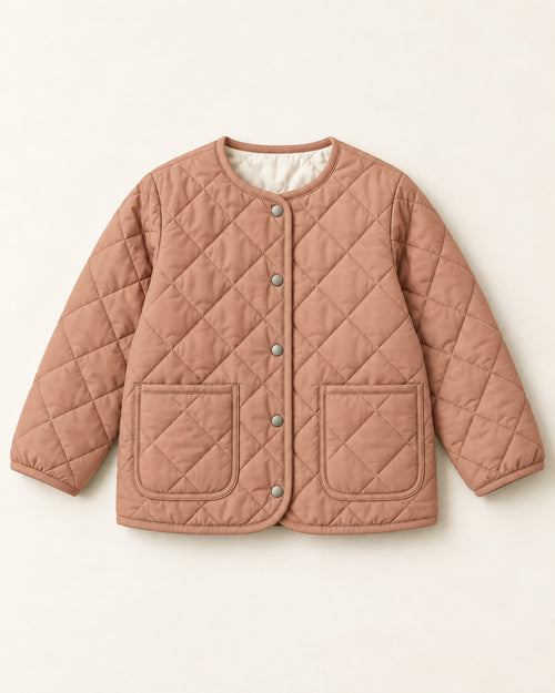 Lantern Quilted Jacket in Clay