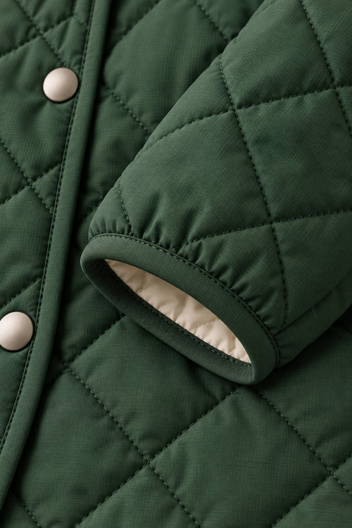 Lantern Quilted Jacket in Forest