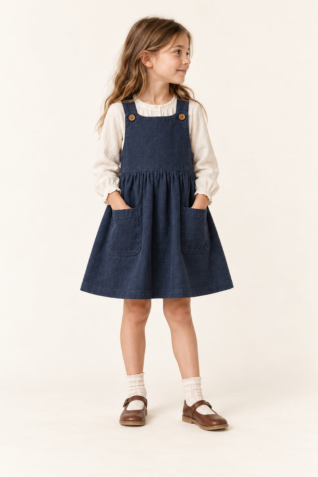 Larch Pinafore in Ink