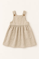 Larch Pinafore in Oat