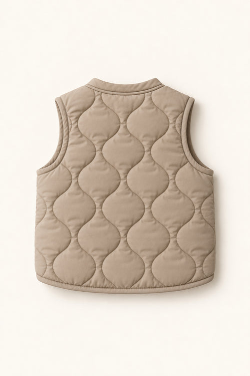 Linden Gilet in Pebble