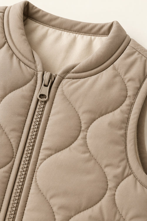 Linden Gilet in Pebble