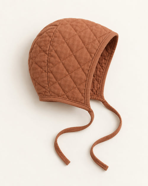 Little Acorn Bonnet in Rust