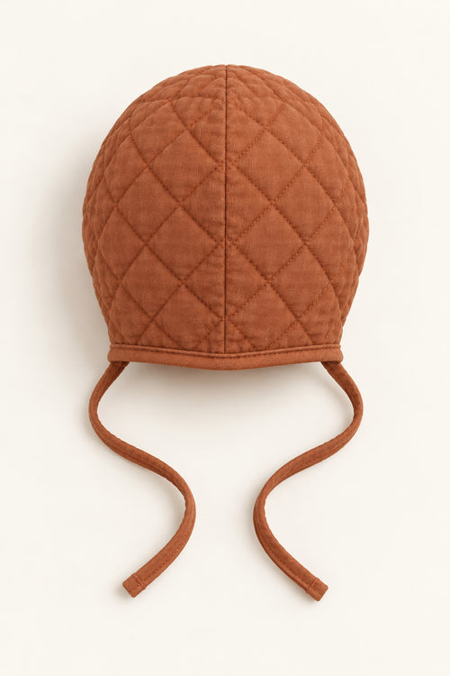 Little Acorn Bonnet in Rust