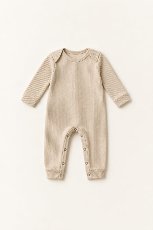 Meadow Knit Romper in Oat
