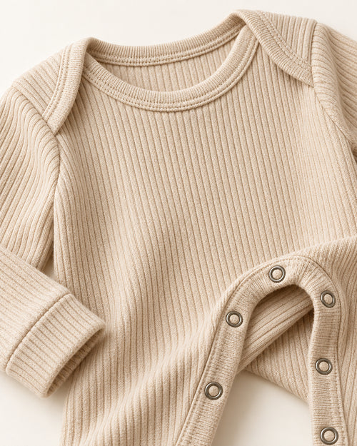 Meadow Knit Romper in Oat