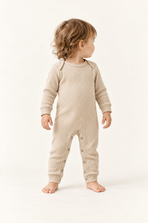 Meadow Knit Romper in Oat
