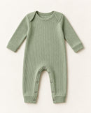 Meadow Knit Romper in Sage