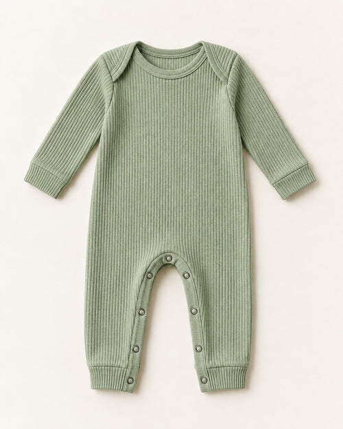 Meadow Knit Romper in Sage