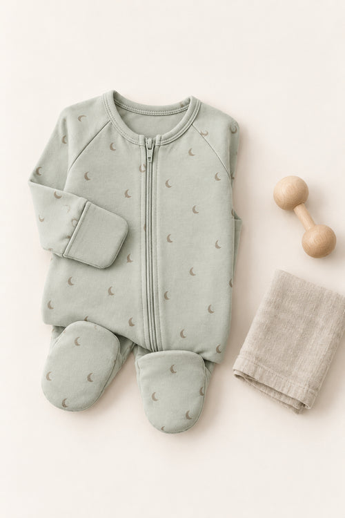 Moonbeam Sleepsuit in Mist