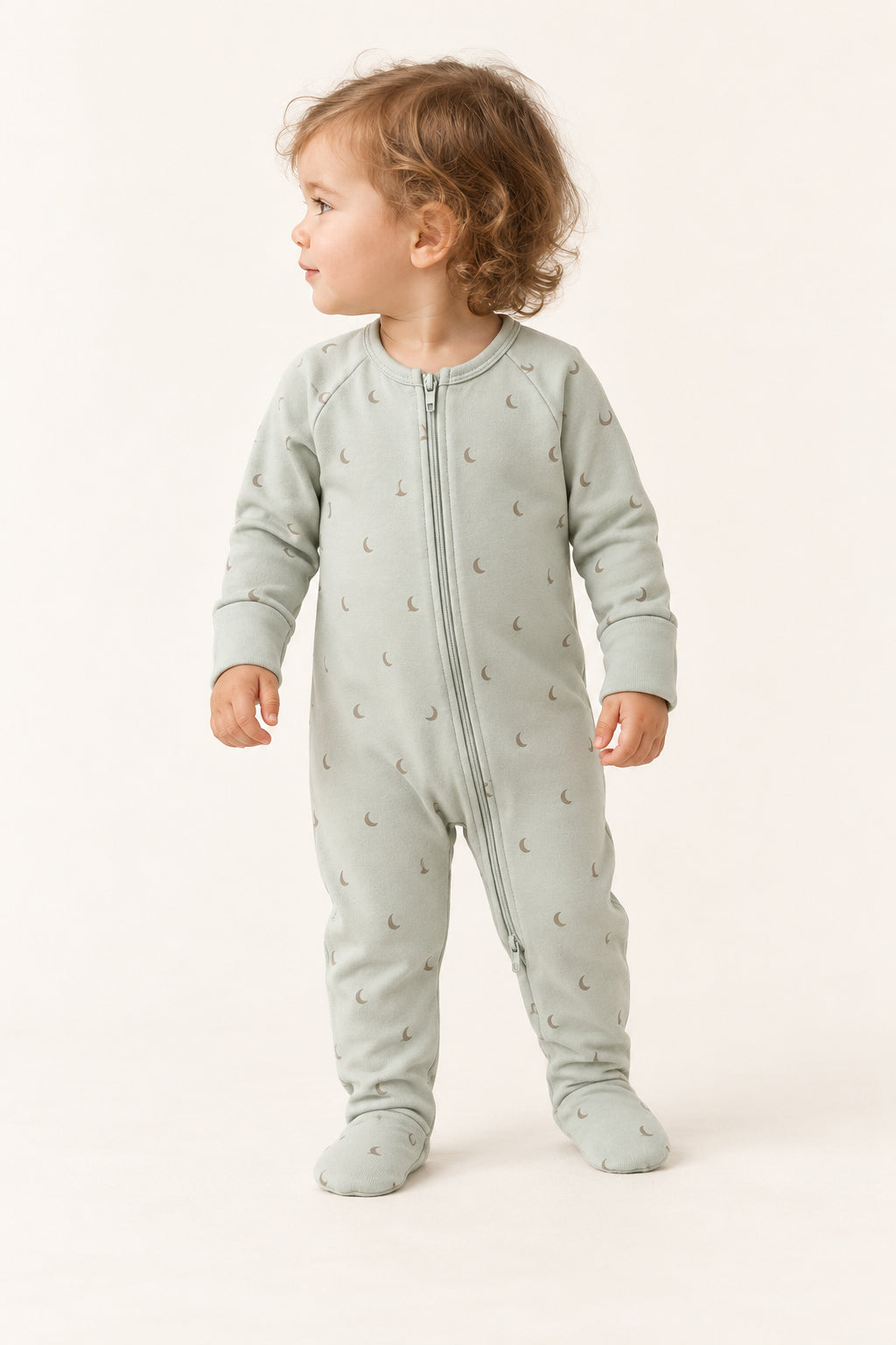 Moonbeam Sleepsuit in Mist