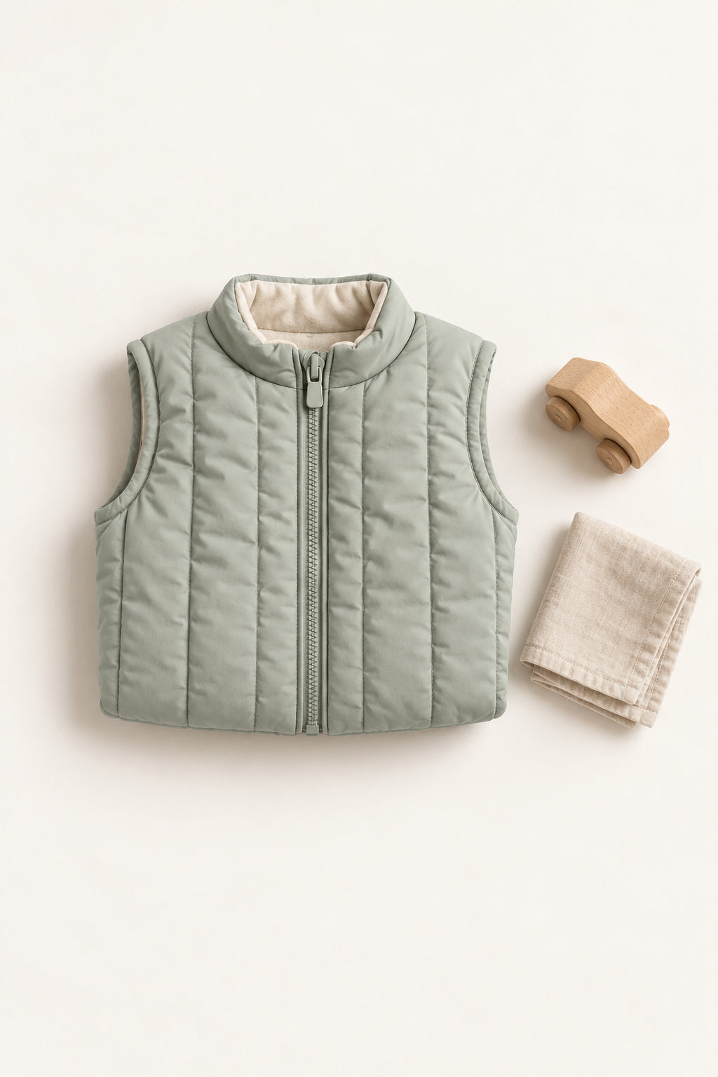 Moss Gilet in Mist