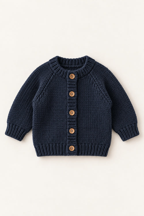 Otter Cardigan in Ink