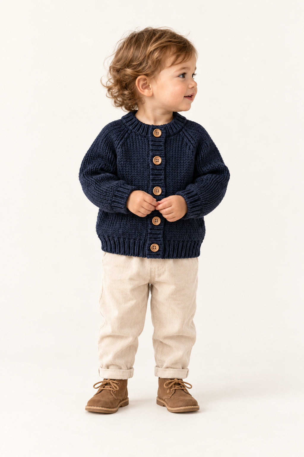 Otter Cardigan in Ink