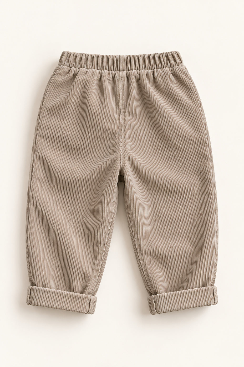 Pebble Corduroy Trousers in Pebble