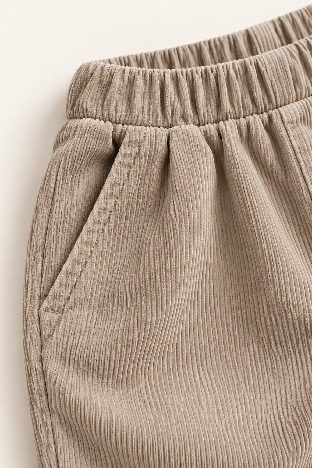 Pebble Corduroy Trousers in Pebble