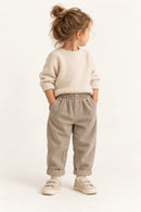 Pebble Corduroy Trousers in Pebble