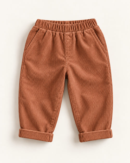 Pebble Corduroy Trousers in Rust
