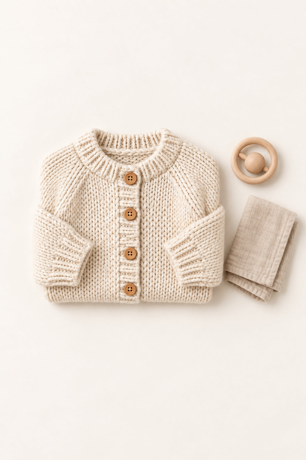 Poppy Cardigan in Cream