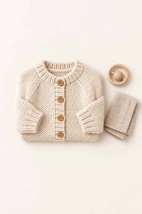 Poppy Cardigan in Cream