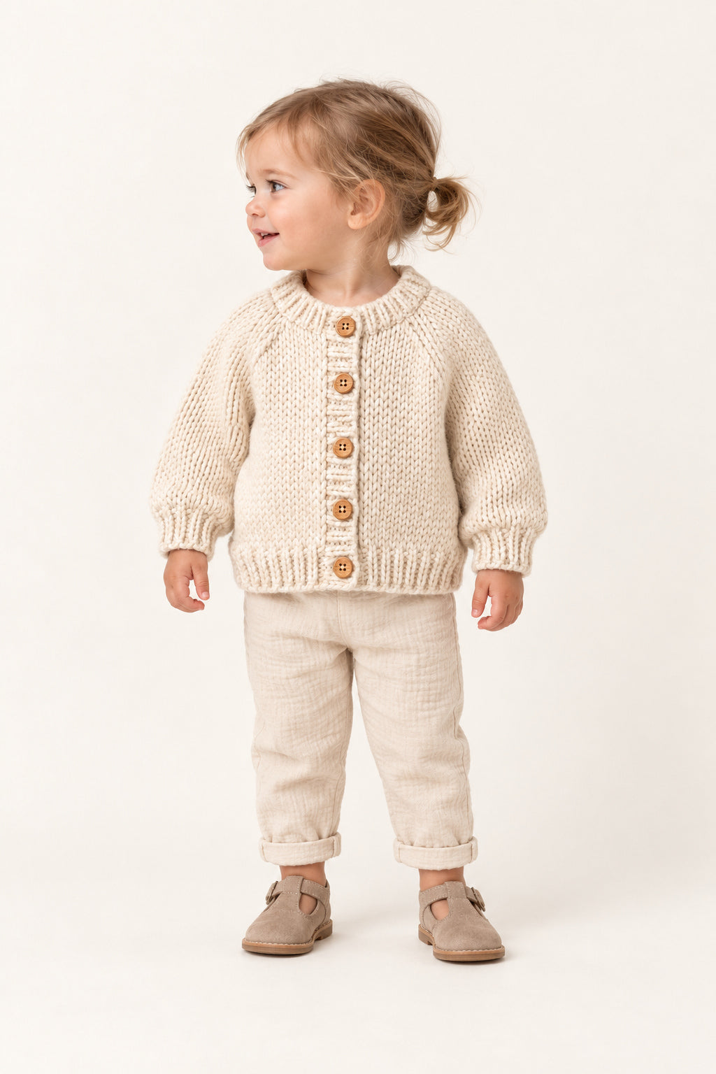 Poppy Cardigan in Cream