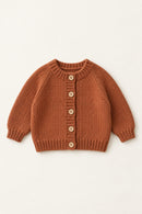 Rowan Cardigan in Rust