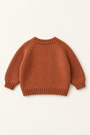 Rowan Cardigan in Rust