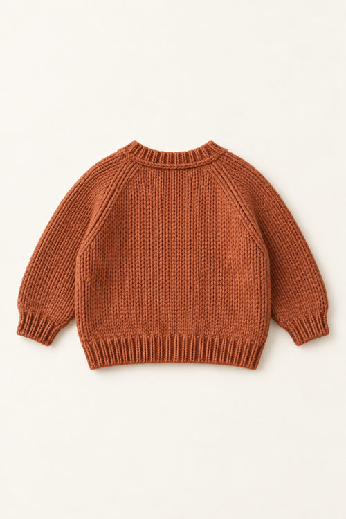 Rowan Cardigan in Rust