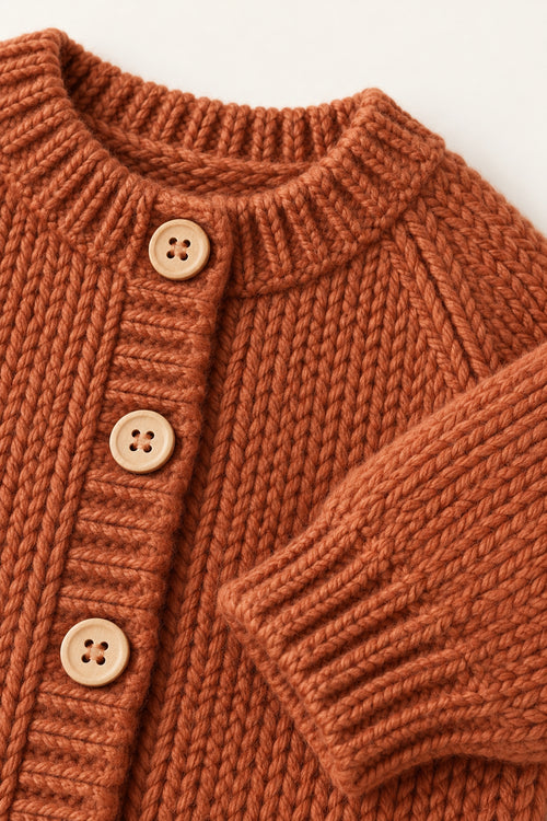 Rowan Cardigan in Rust