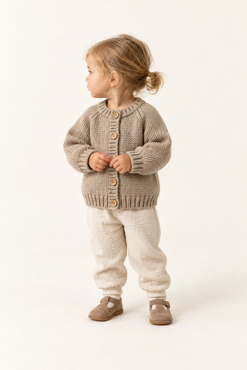 Sparrow Cardigan in Pebble