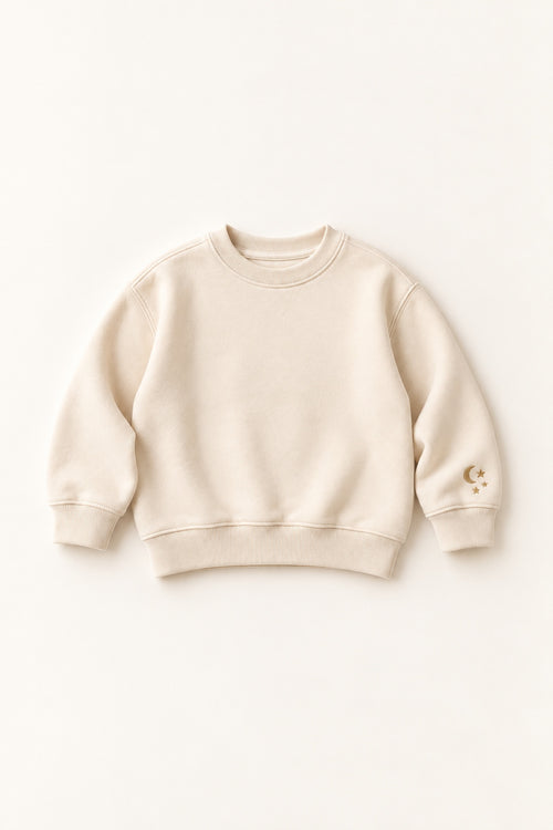 Storybook Crew Sweater in Cream