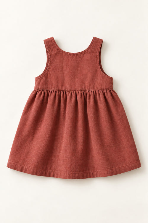 Teasel Pinafore in Berry