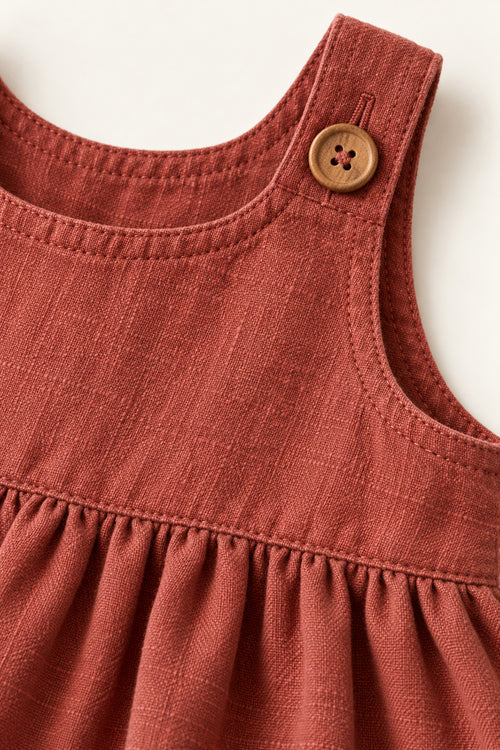 Teasel Pinafore in Berry