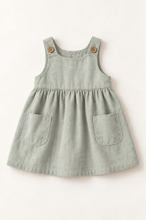 Teasel Pinafore in Mist