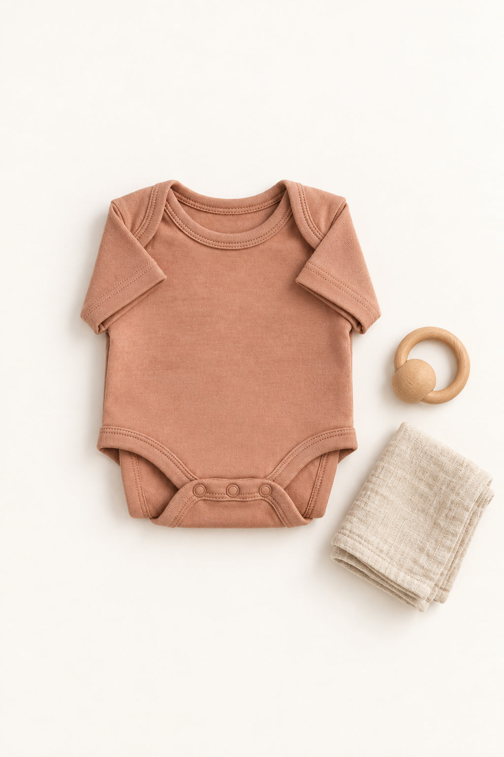 Thistle Onesie in Clay